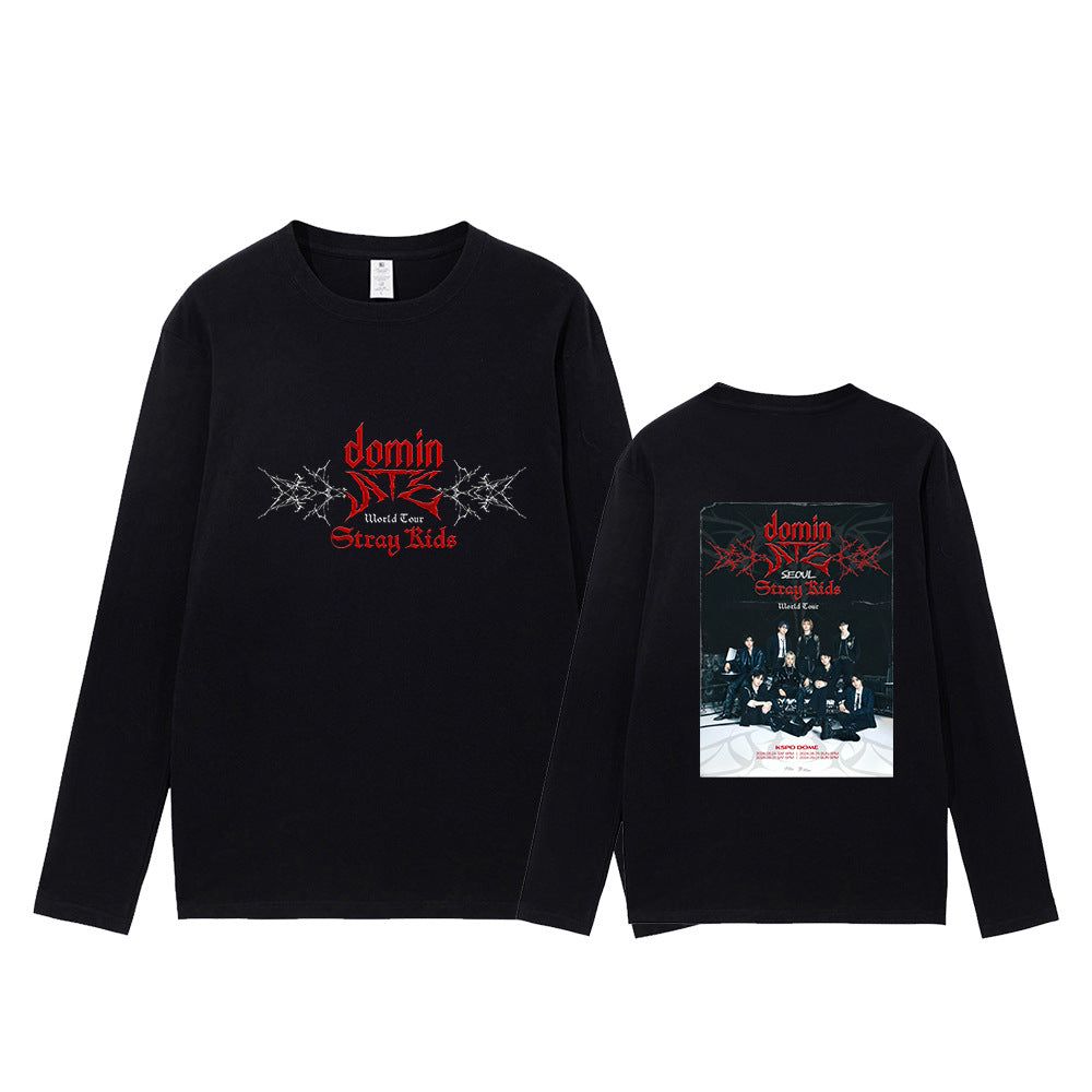 Unisex ATE Kpop Crew Neck Long-sleeved T-shirt