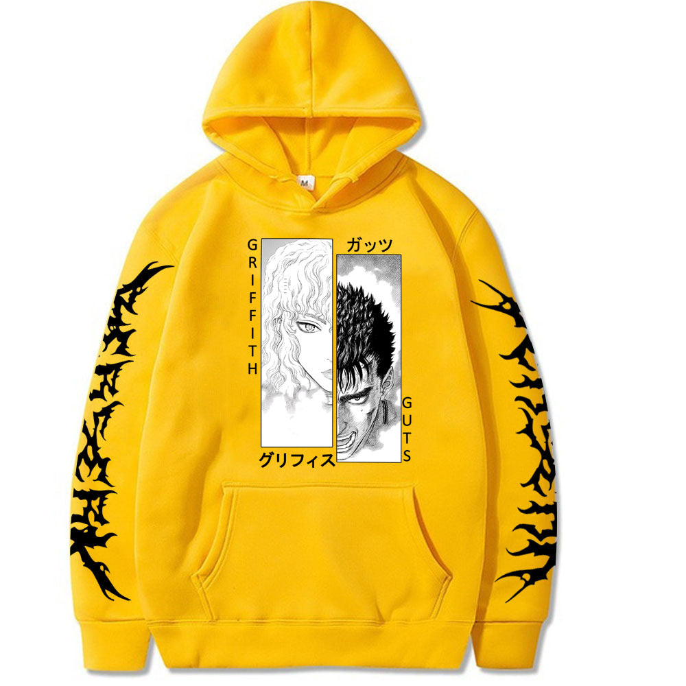 Unisex Griffith & Guts Print Loose Hoodie