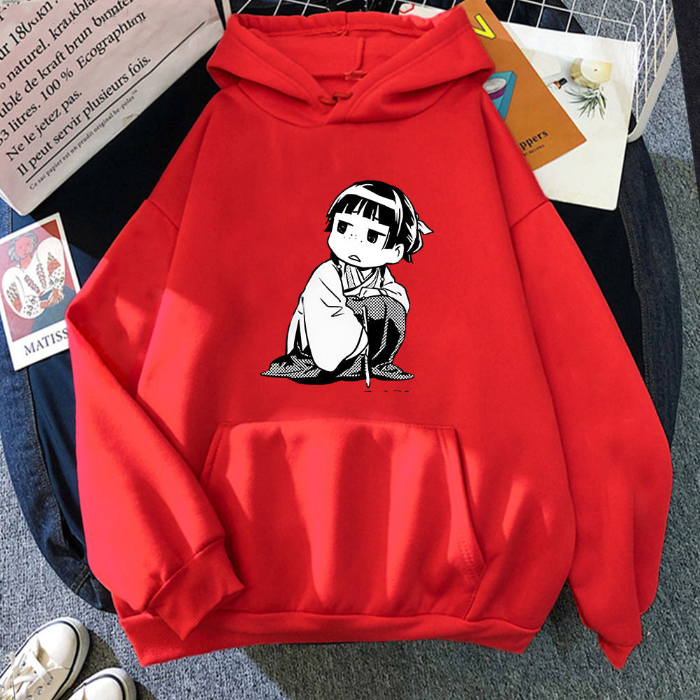 Cute Anime Graphic Pullover Hoodie