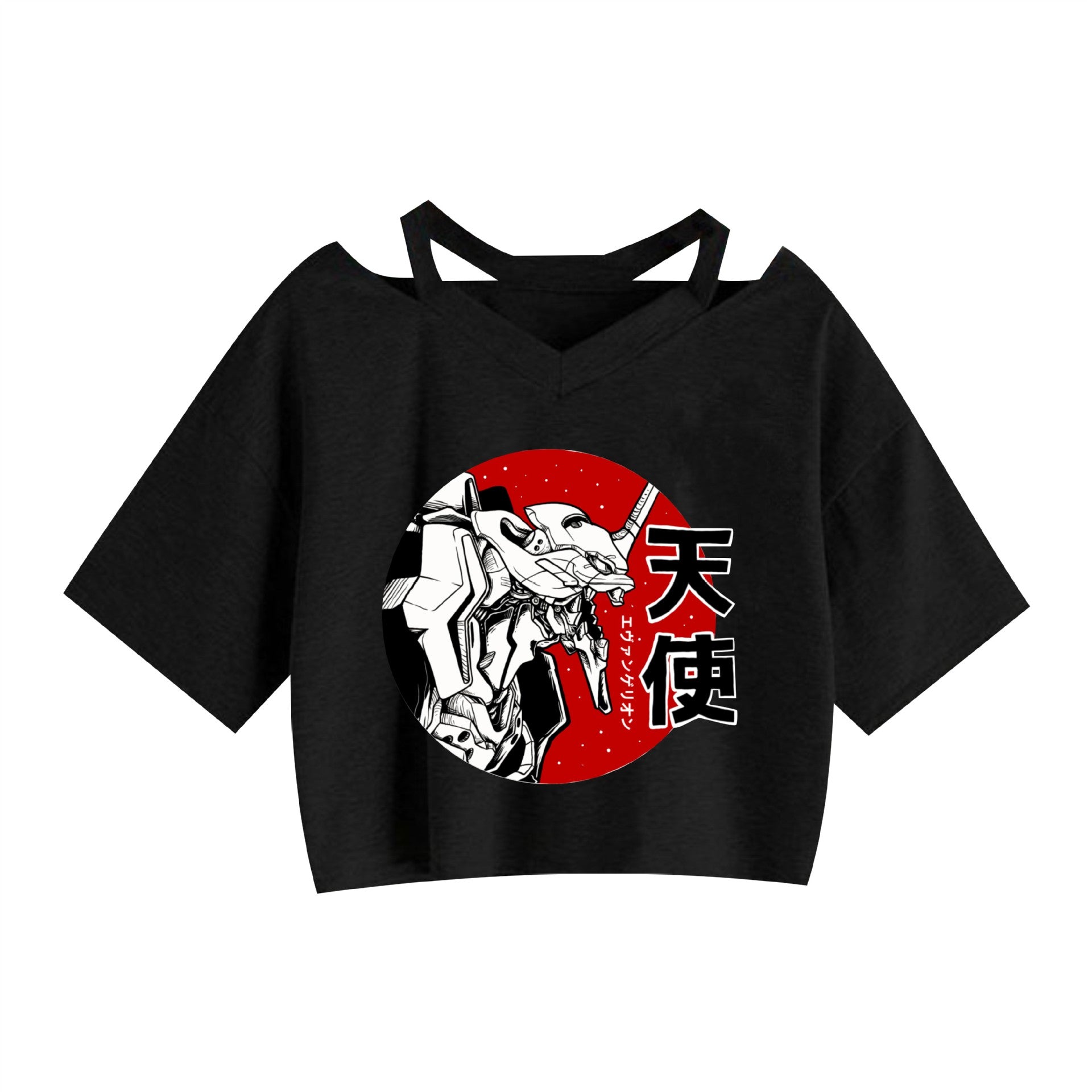 Women's Anime Short-sleeved Crop Top