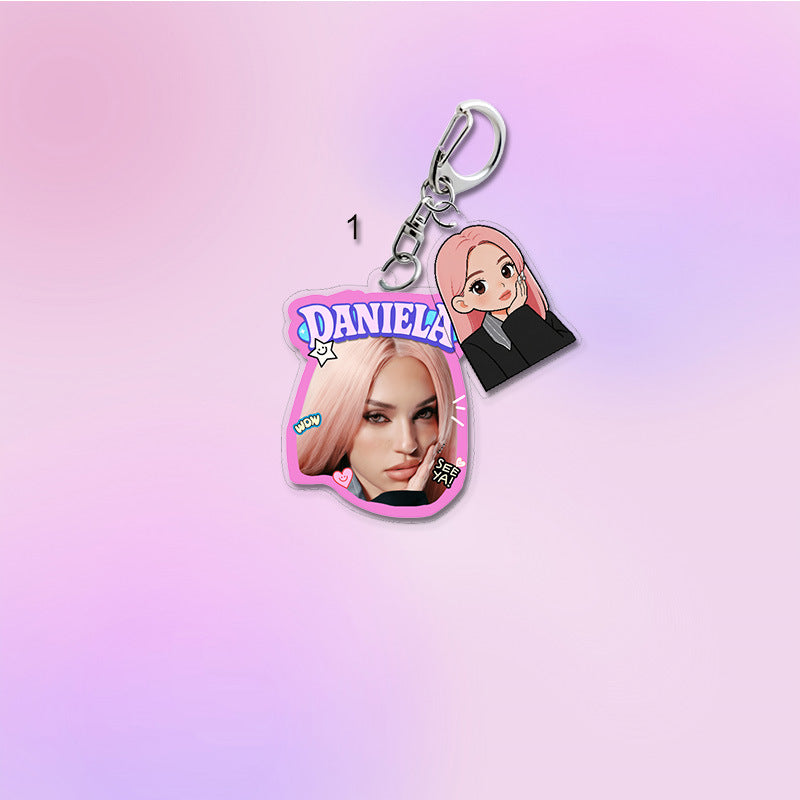 DANIELA MEGAN MANON Pendant Bag Keychain
