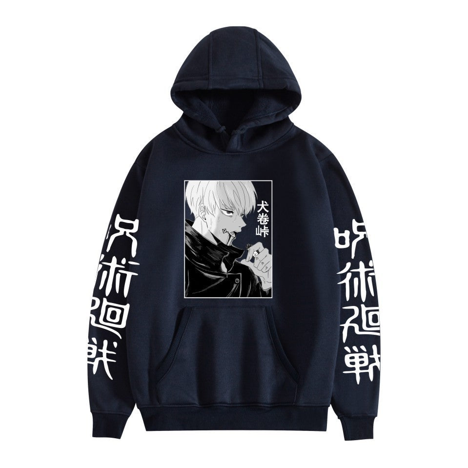 Unisex Anime Graphic Printed Pullover Hoodie