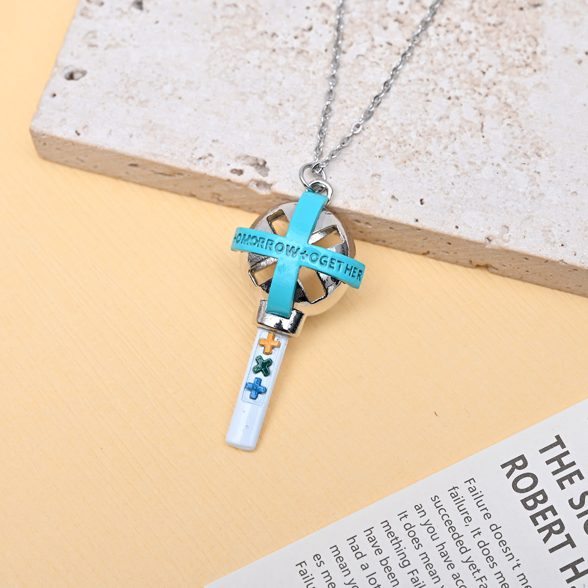 TXT Lightstick Hollow Pendant Necklace