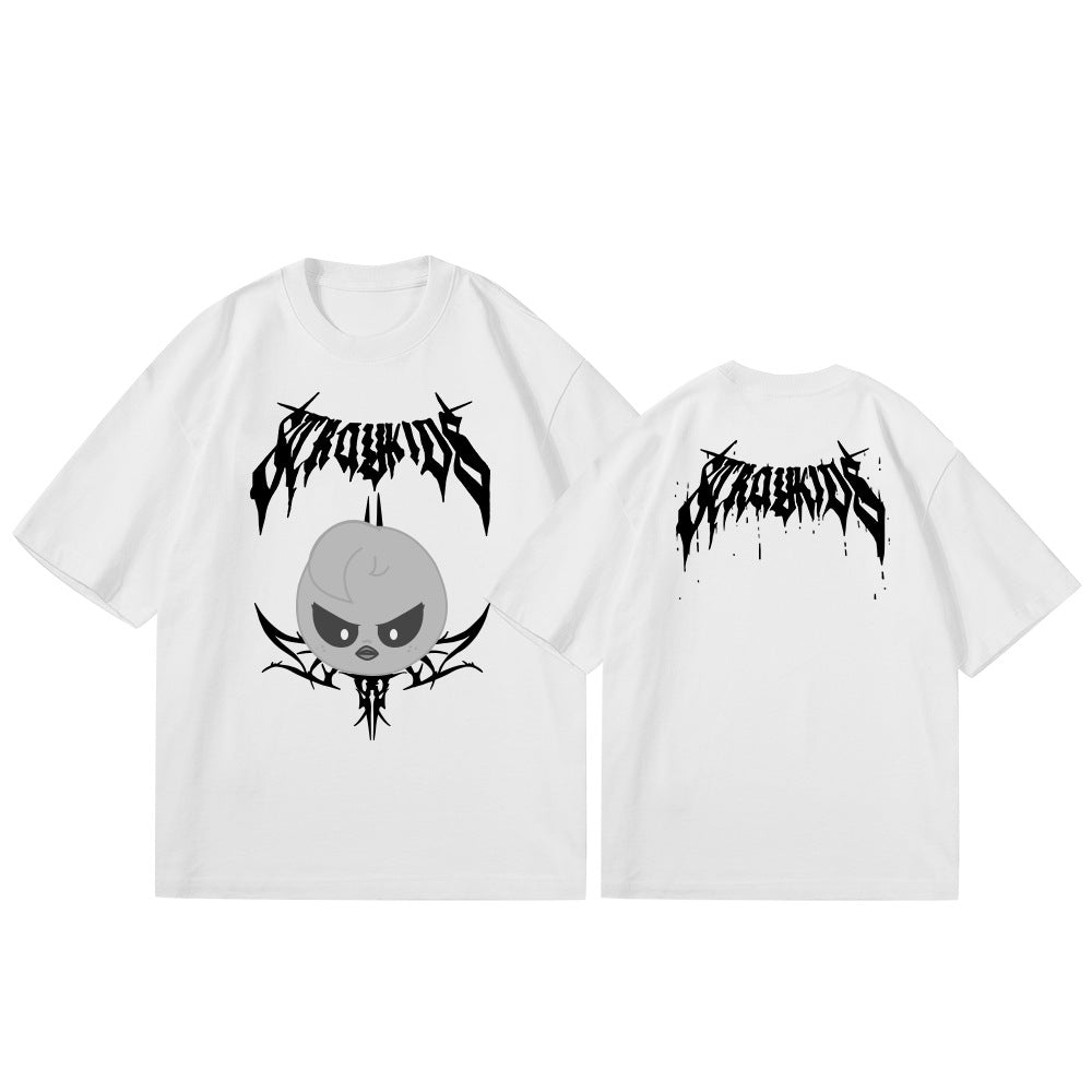Trendy Kpop Cartoon Printed T-shirt