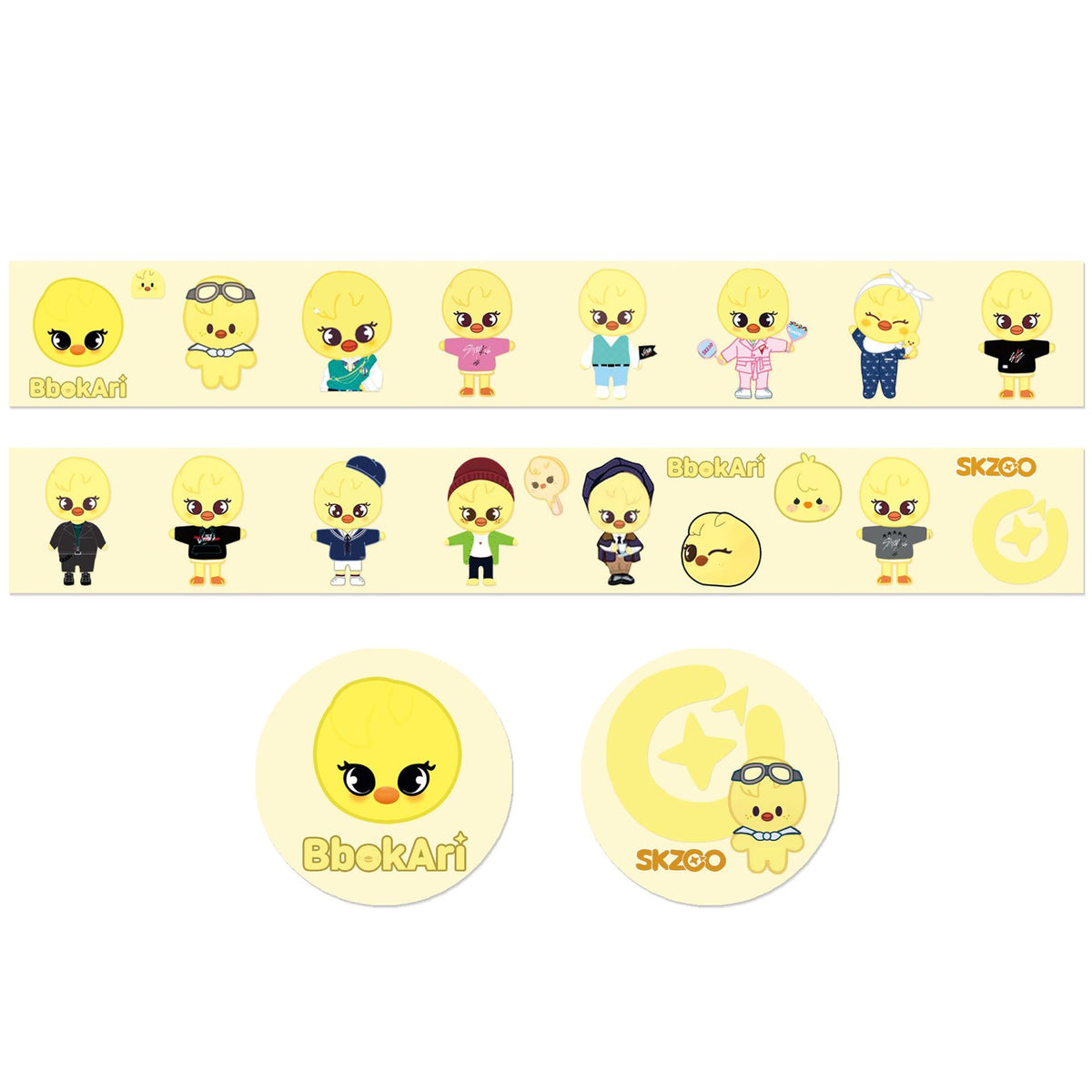 SKZ Cartoon Tape Stickers