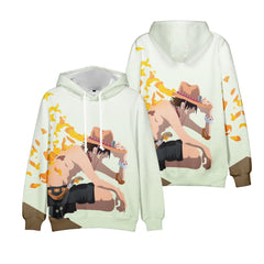 Trendy Anime 3d Print Loose Hoodie