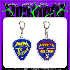 AE "Rich Man" Guitar Pick Acrylic Keychain