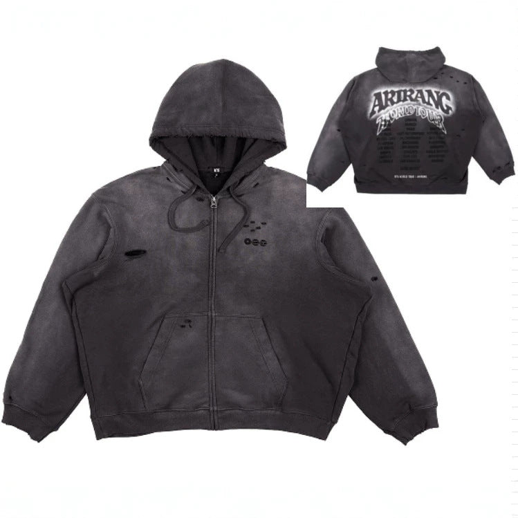 Arirang World Tour Charcoal Zip-up Hoodie