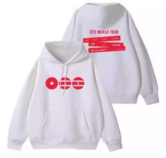 BANGTAN WORLD TOUR 2026 Printed Zipper Hoodie