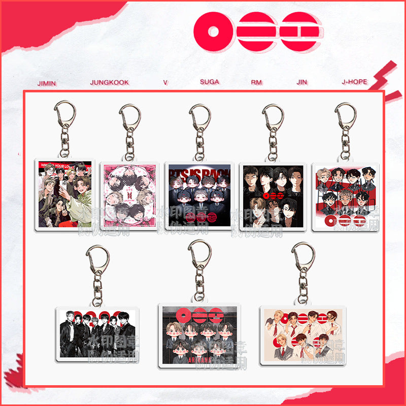 BANGTAN "ARIRANG" Cartoon Acrylic Keychain