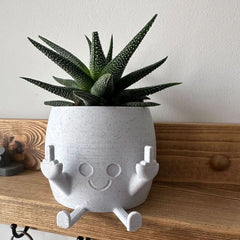 Creative Middle Finger Flower Pot Ornaments