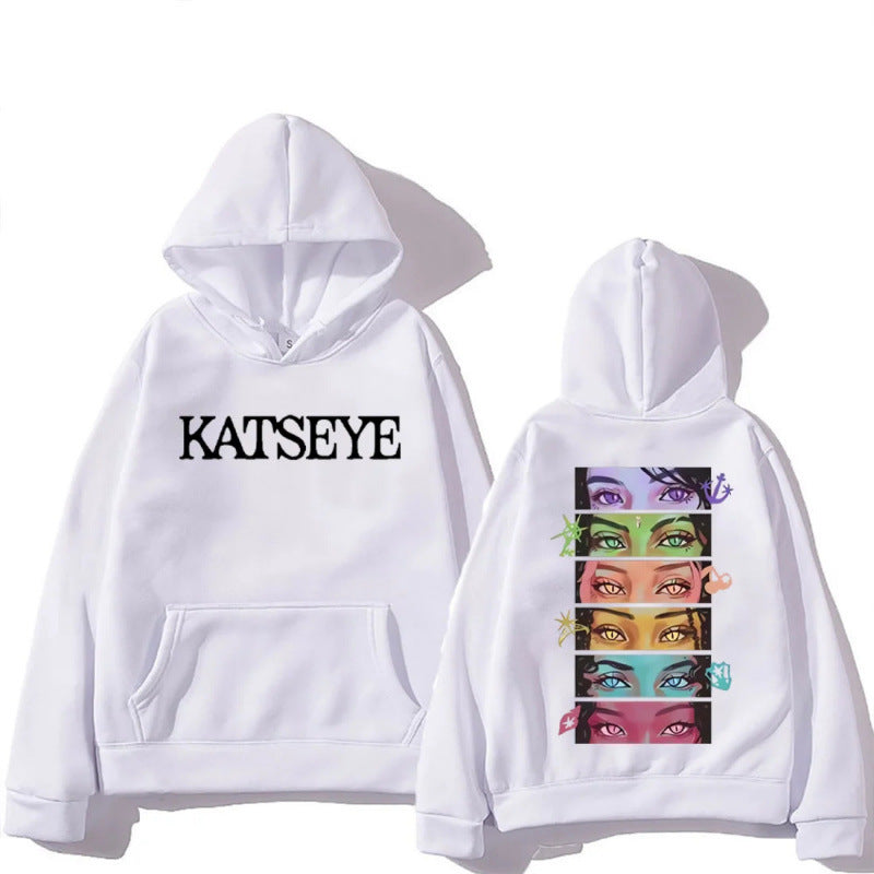KATSEYE Graphic Print Pullover Hoodie