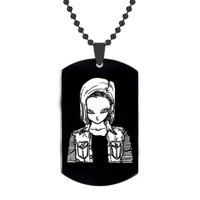 Vegeta Stainless Steel Laser Necklace