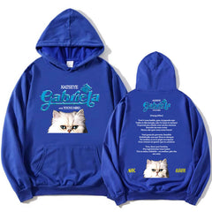 Kawaii KPOP Gabriela Cat Print Pullover Hoodie