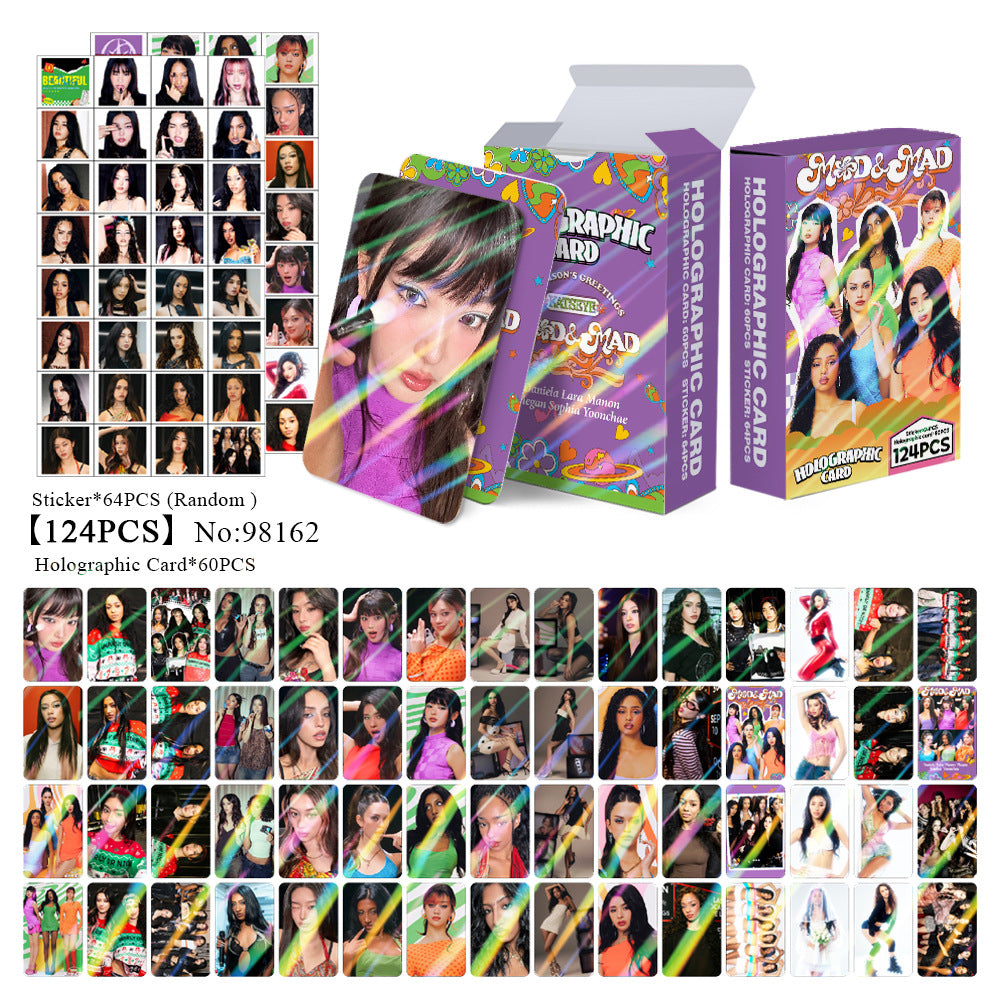 124pcs KATSEYE Season's Greetings Photocard Stickers