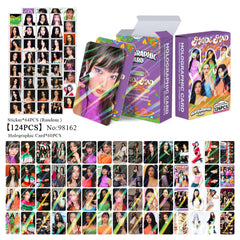 124pcs KATSEYE Season's Greetings Photocard Stickers