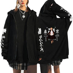 Men's Tokyo Anime Zipper Loose Hoodie
