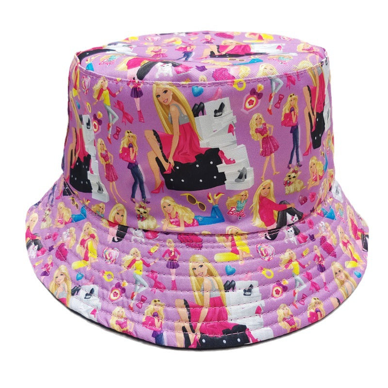 Casual Anime Printed Bucket Hat