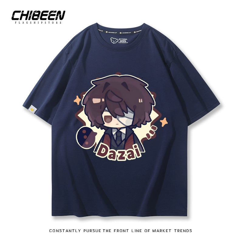 Versatile Dazai Anime Short Sleeve Top