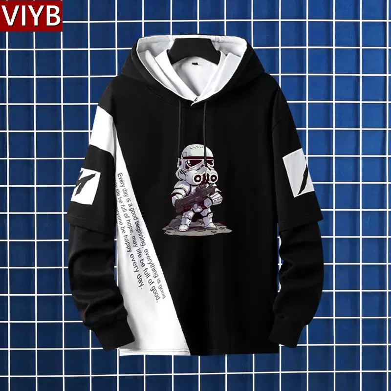 Men's The Mandalorian Print Hooded Jacket