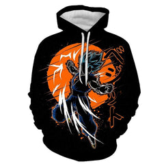 Casual Men's Anime Pattern Pullover Hoodie