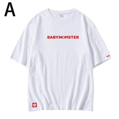 KPOP Concert HELLO MONSTERS Cotton Round Neck T-shirt