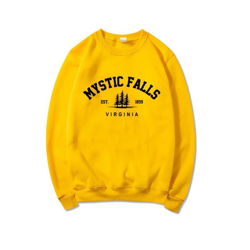 Casual Mystic Falls Virginia Crew Neck Sweatshirt