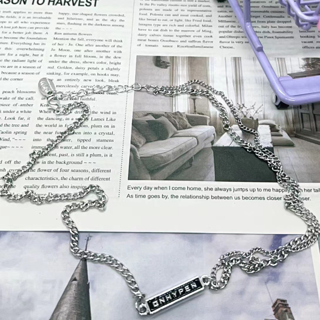KPOP MANIFESTO Double-layer Necklace