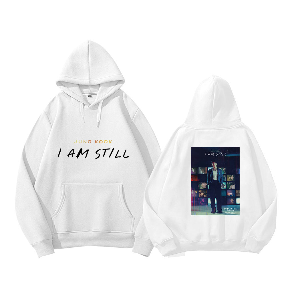 KPOP IAM STILL Logo Printed Hoodie