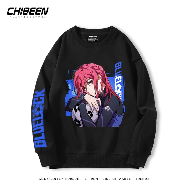 Cute Anime Graphic Crew Neck Sweatshirt