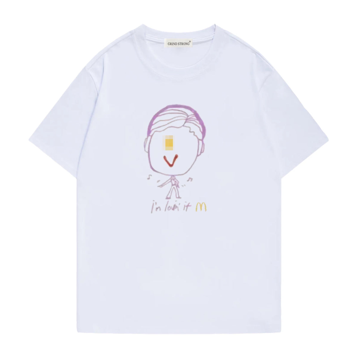 V Same Graffiti Cotton Short-sleeved T-shirt