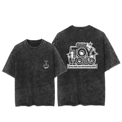 SKZ TOY WORLD Wash Short-sleeved T-shirt