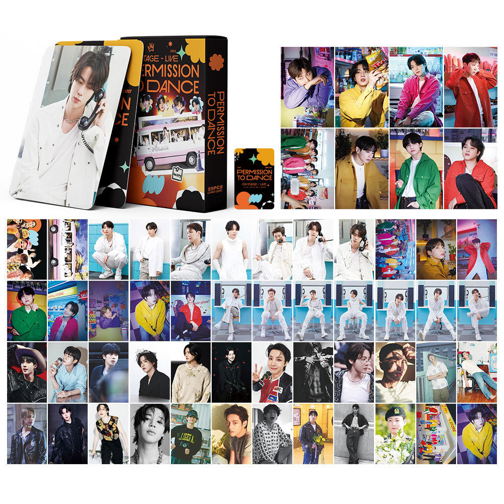 55PCS BTS PERMISSION TO DANCE ON STAGE Photocards