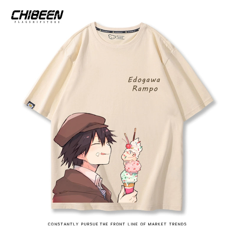 Casual Anime Short-sleeved Cotton Loose T-shirt