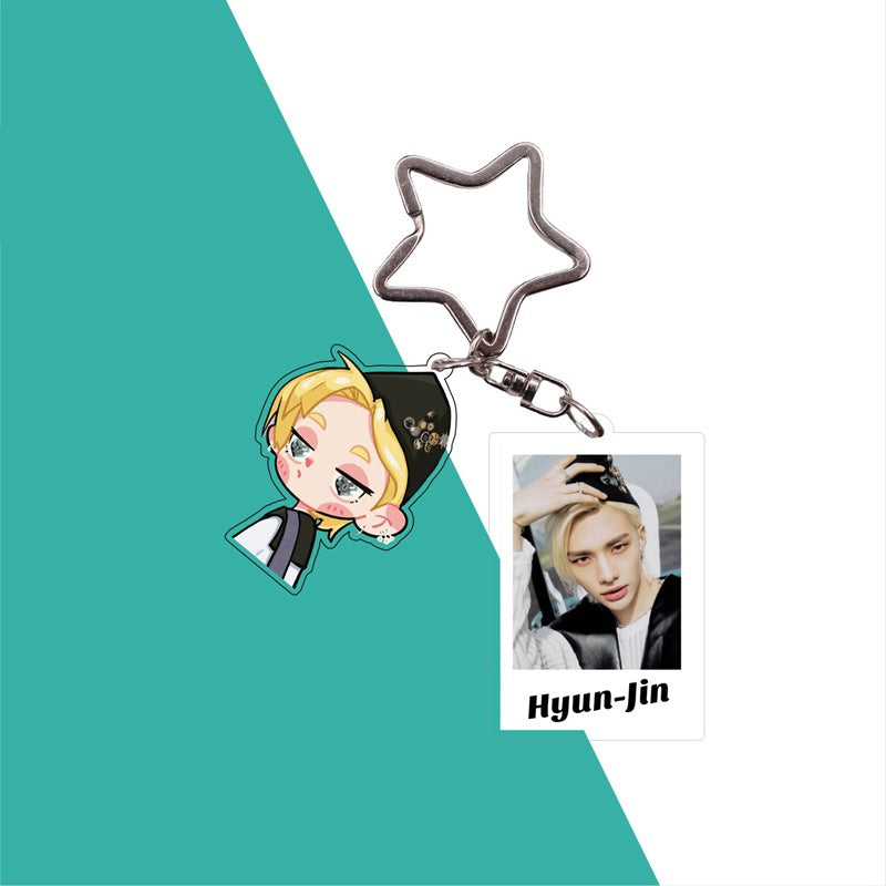 Cute Kpop Photo Keychain