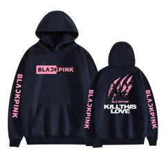 KPOP Girls' Casual Letter Print Hoodie