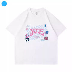 Casual Kpop ATE Printed Short Sleeve T-Shirt