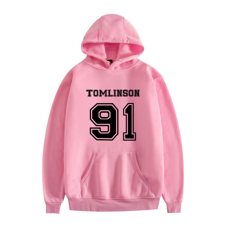 Unisex Louis Graphic Loose Pullover Hoodie