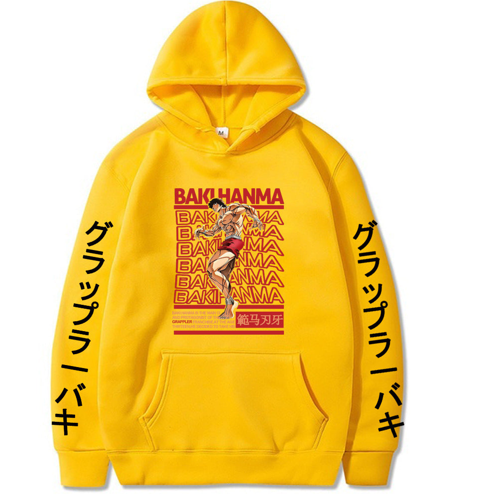 Unisex Baki Hanma Graphic Loose Hoodie