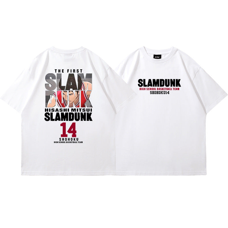 Casual Anime Basketball Loose T-shirt