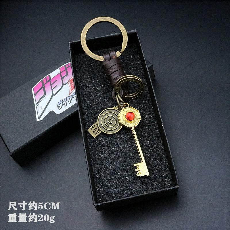 Anime Cowhide Rope Keychain Pendant