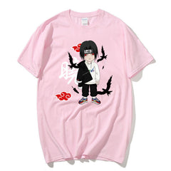 Unisex Uchiha Graphic Print Short Sleeve T-Shirt