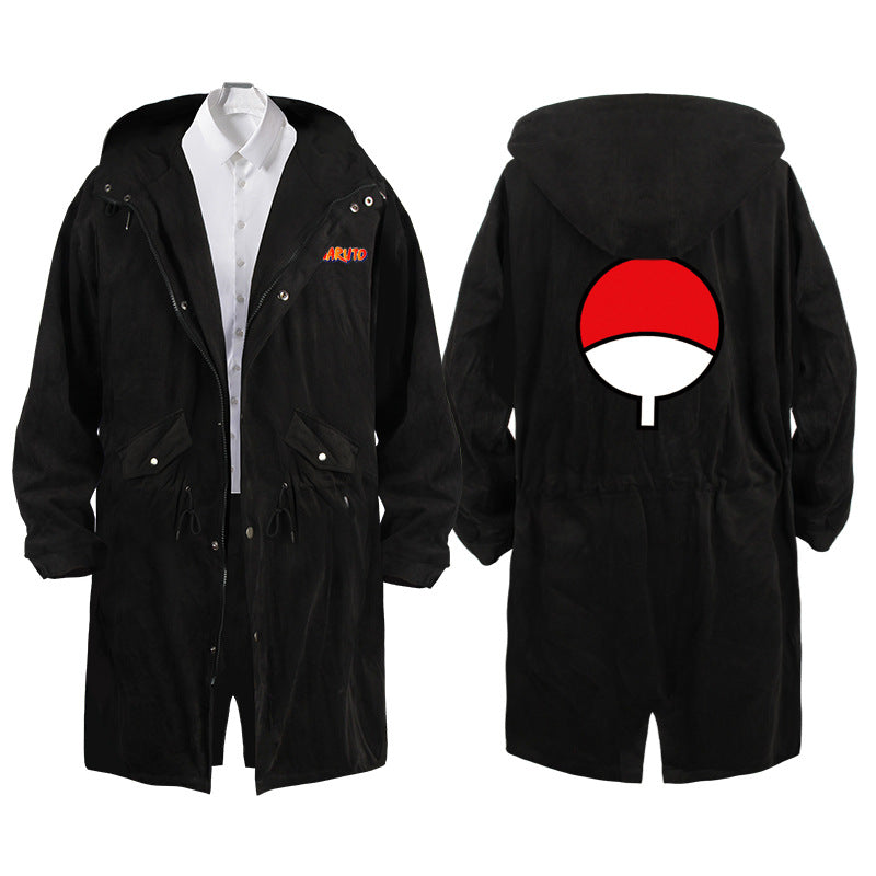 Unisex Itachi Anime Long Trench Jacket