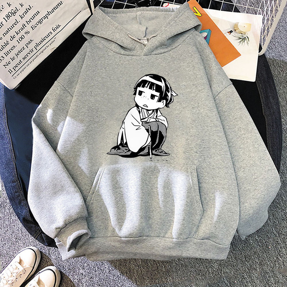 Cute Anime Graphic Pullover Hoodie