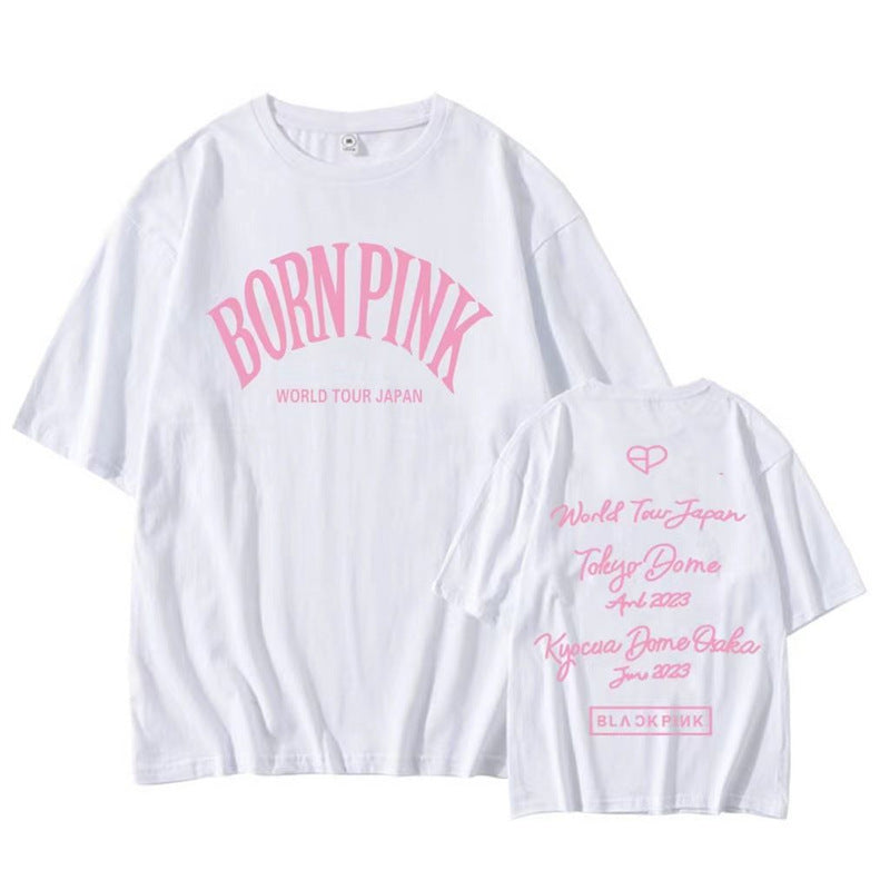 BORN PINK Short-sleeved Cotton T-shirt