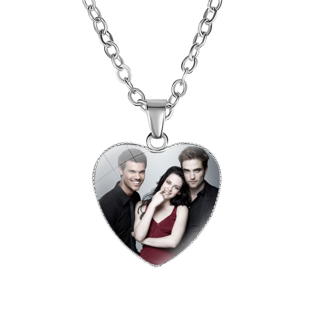 Twilight Heart Pendant Necklace