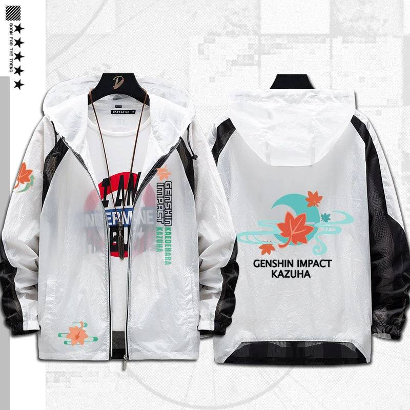 Unisex Game Logo Print Sunscreen Jacket