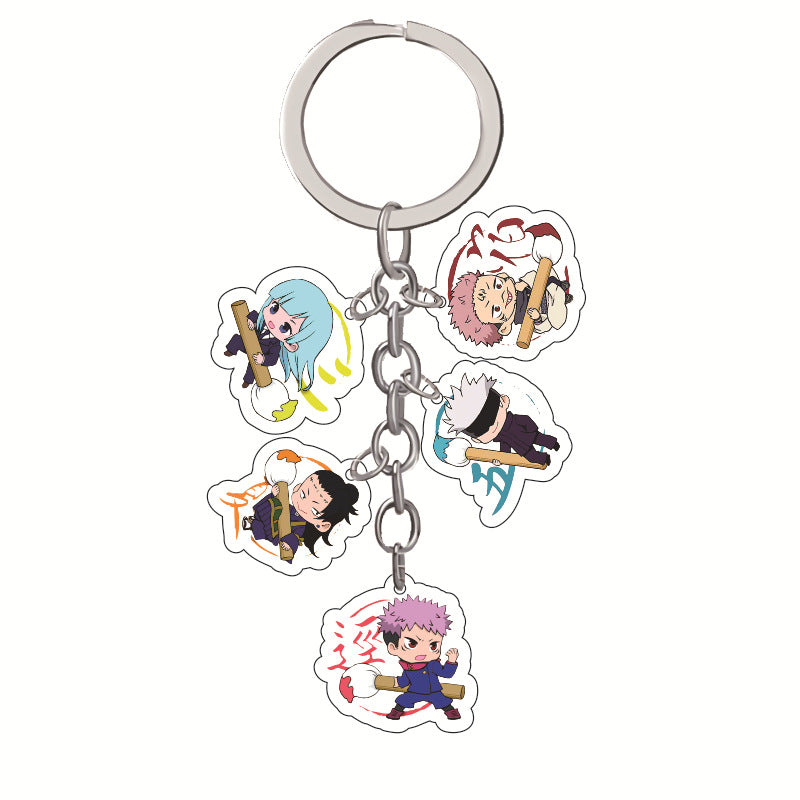 Cute Anime Acrylic Keychain Pendant