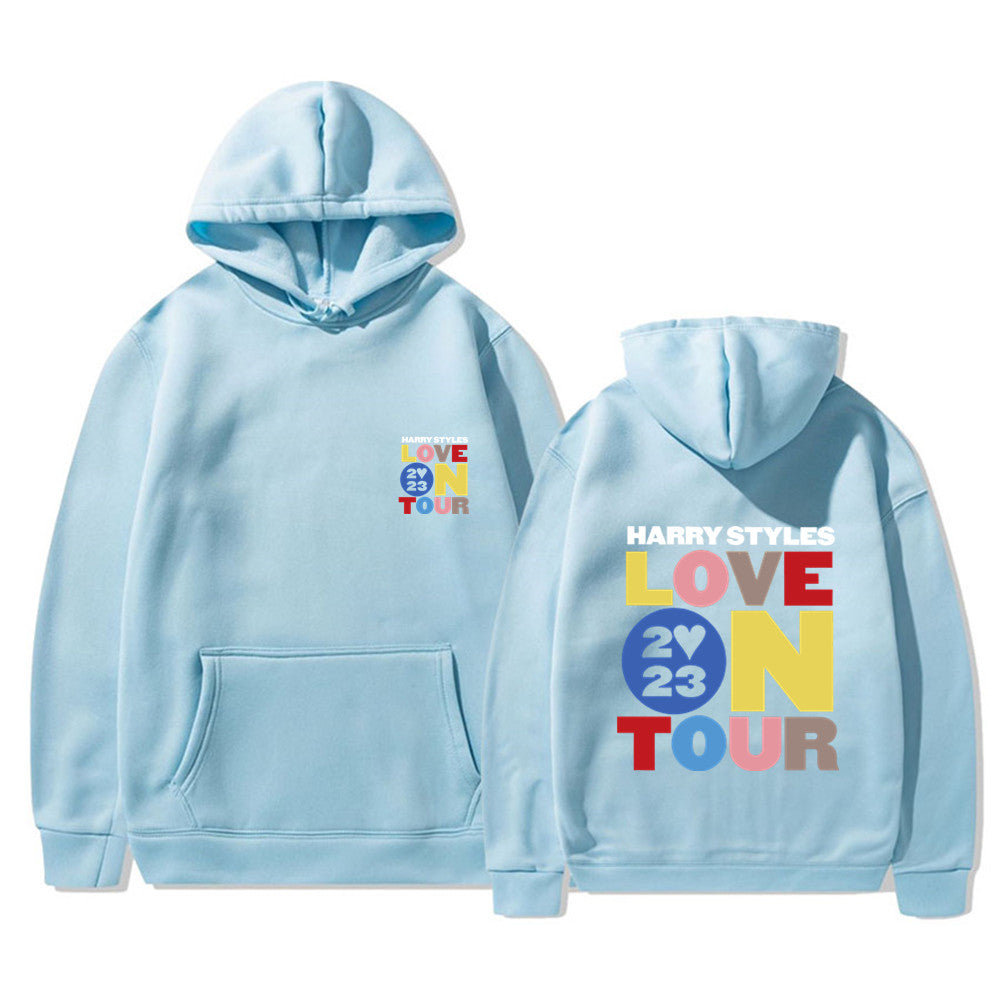 Unisex Love on Tour Printed Loose Pullover Hoodie