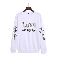 Casual LOVE Harry Print Crew Neck Sweatshirt